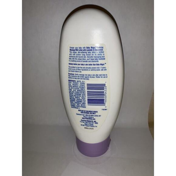 VTG 2001 Playtex Baby Massage Magic Milk Lotion 2X Set 8oz NEW Lavender Chamomil - Picture 5 of 6